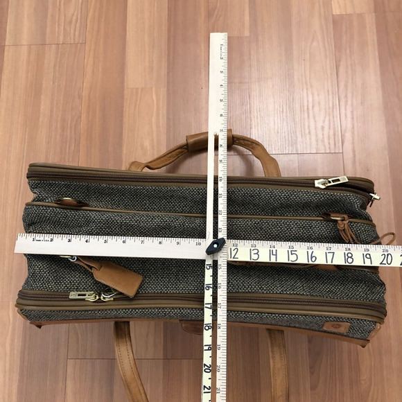 Vintage Hartmann Tweed Tote Walnut 20x12x9 MISSING STRAP - Picture 15 of 16